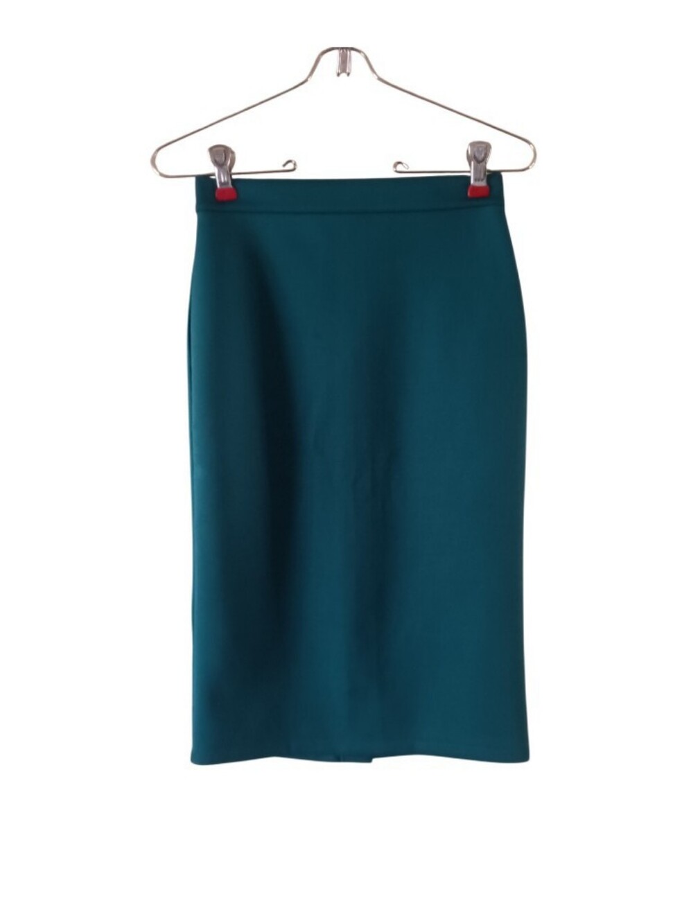 Forever 21 Teal Pencil Skirt High Waist Knee Length Size S